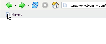 Open and close blummy via the blummy bookmarklet